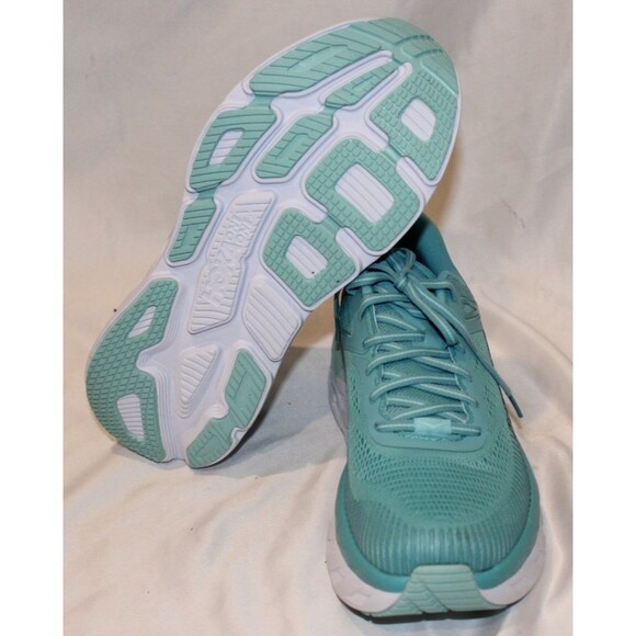 NIB Hoka One Men\'s Bondi 7 Running Athletic Sneakers AEBL AQUA BLUE NIB SZ 10.5